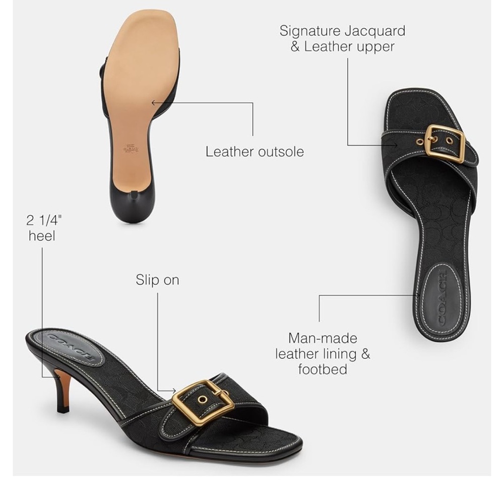 COACH Women's Margot Sandals - Picture 2 of 4